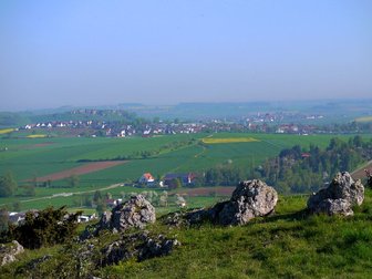 Das Rathaus der Gemeinde Riesbürg im Ortsteil Pflaumloch