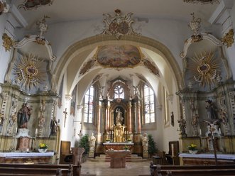 Innenansicht der St. Gangolfskirche